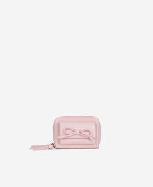 The Kooples FEMME PINK porte monnaie amelia en cuir rose