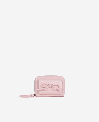 The Kooples DAMEN PINK amelia geldbörse aus rosafarbenem leder