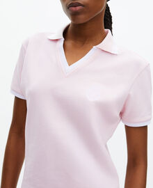 The Kooples FEMME LILA polo col v rose pâle