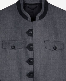 The Kooples HOMME DARK GREY veste style officier en laine grise
