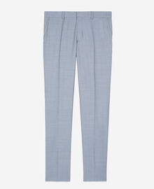 The Kooples HOMME BLUE pantalon de costume en laine coupe ajusté bleu