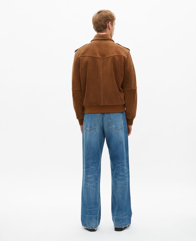 The Kooples HOMME CAMEL blouson en suède camel