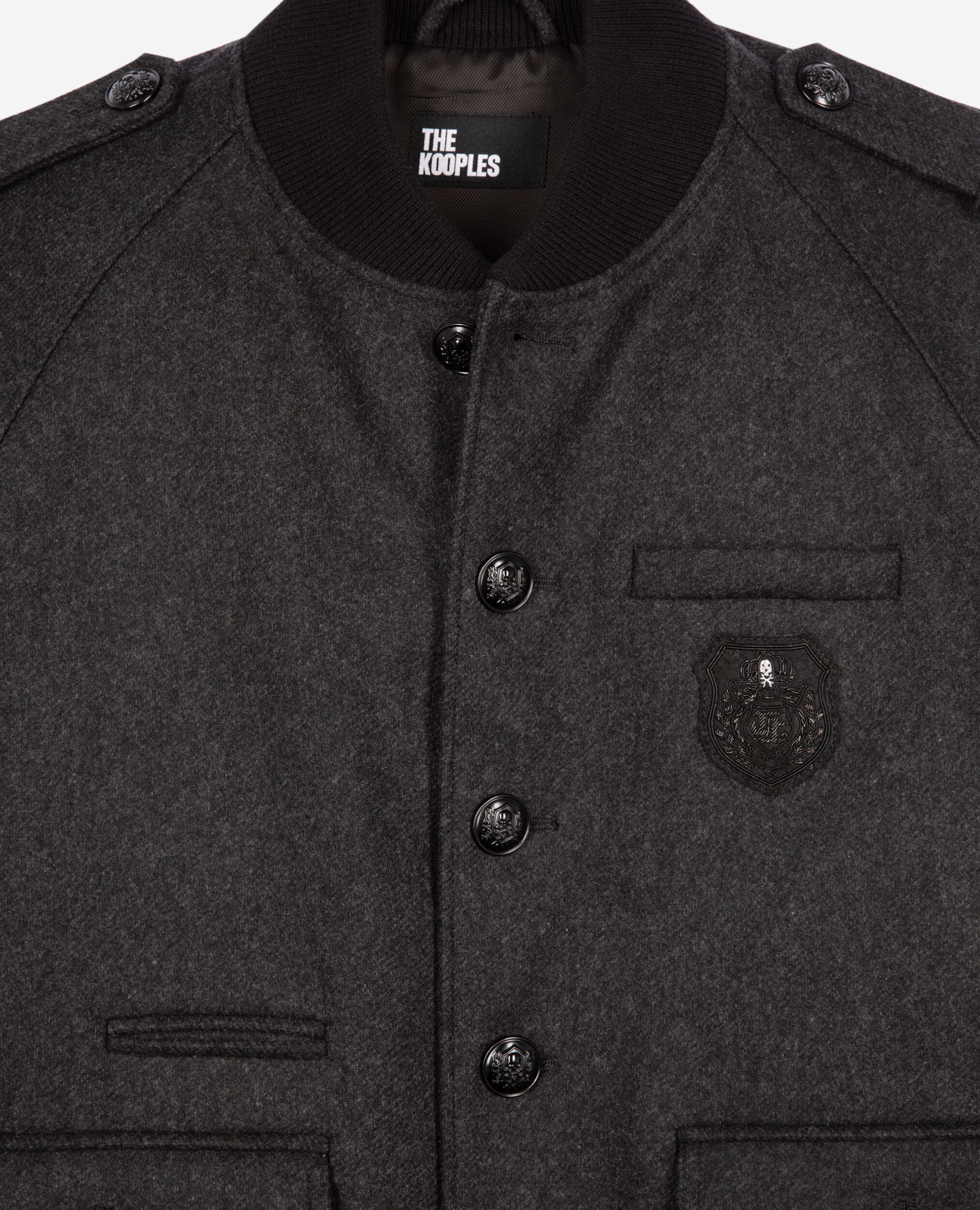 Blouson Teddy gris, DARK GREY, hi-res image number null