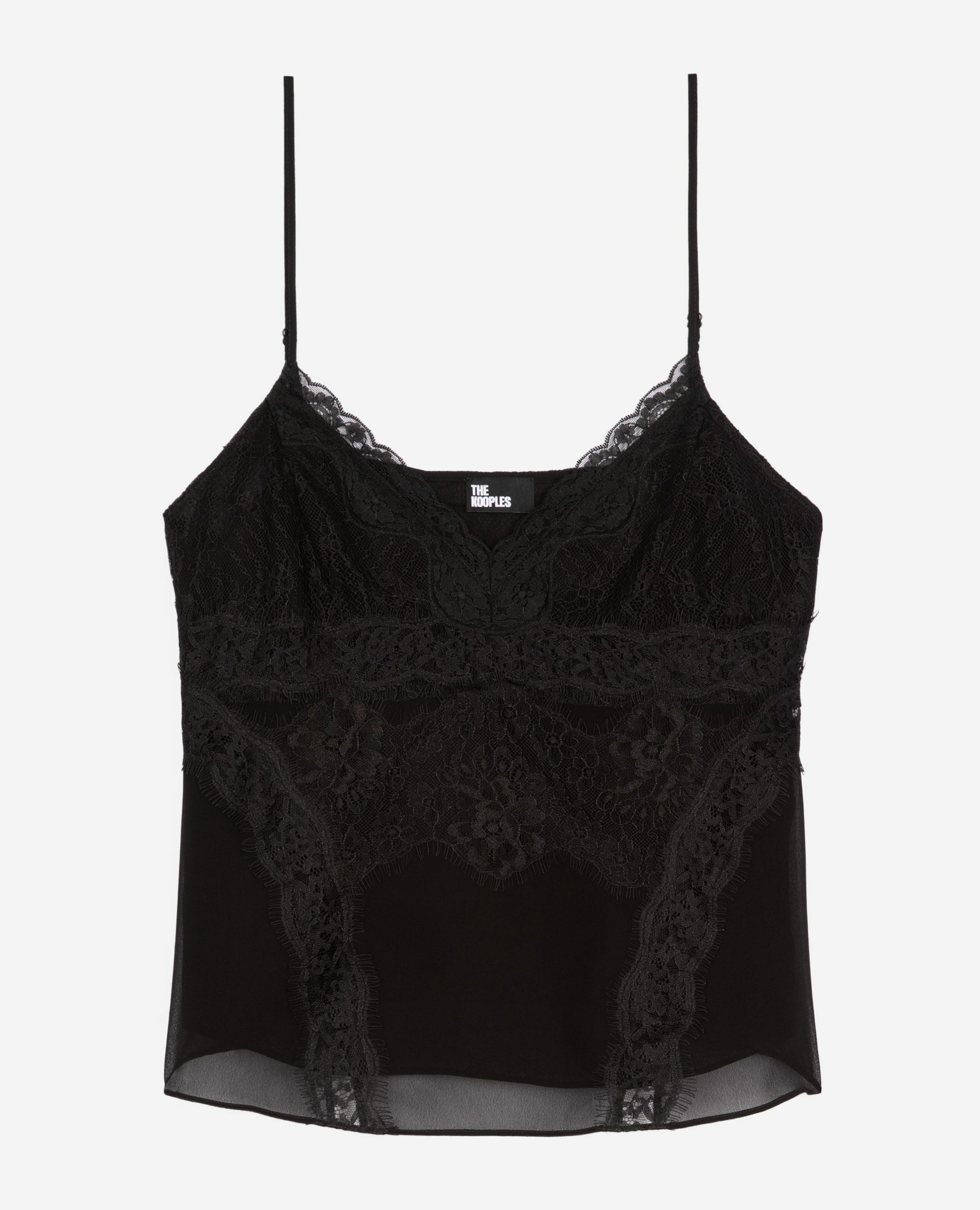 Caraco avec dentelle noir, BLACK, hi-res image number null