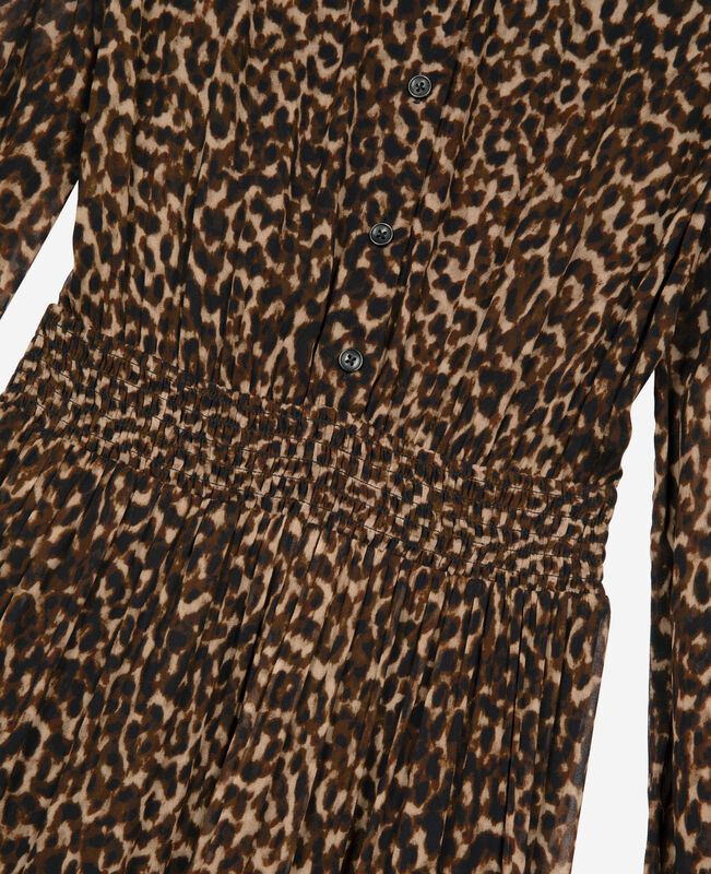 The Kooples FEMME LEOPARD robe longue imprimé léopard