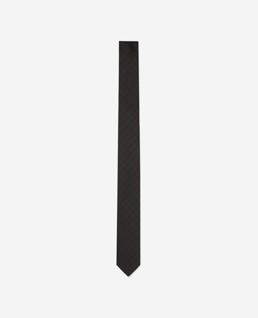 The Kooples HOMME BLACK cravate en soie noire