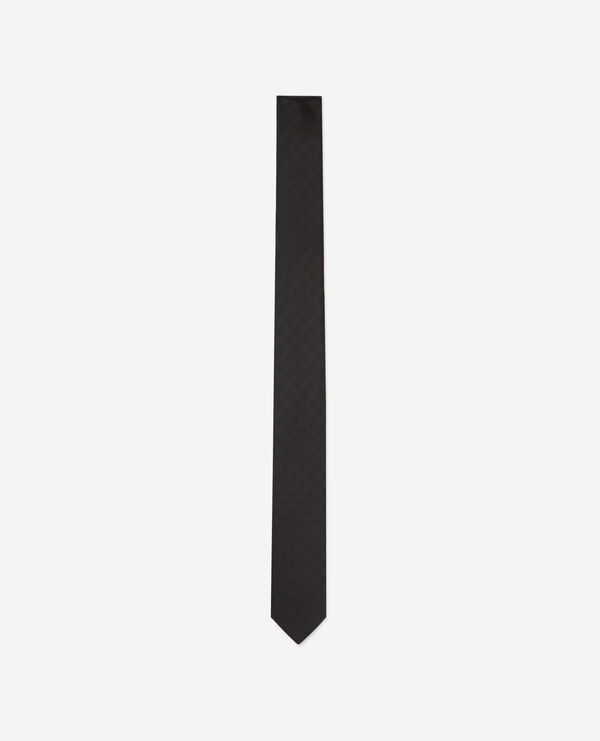 The Kooples HOMME BLACK cravate en soie noire
