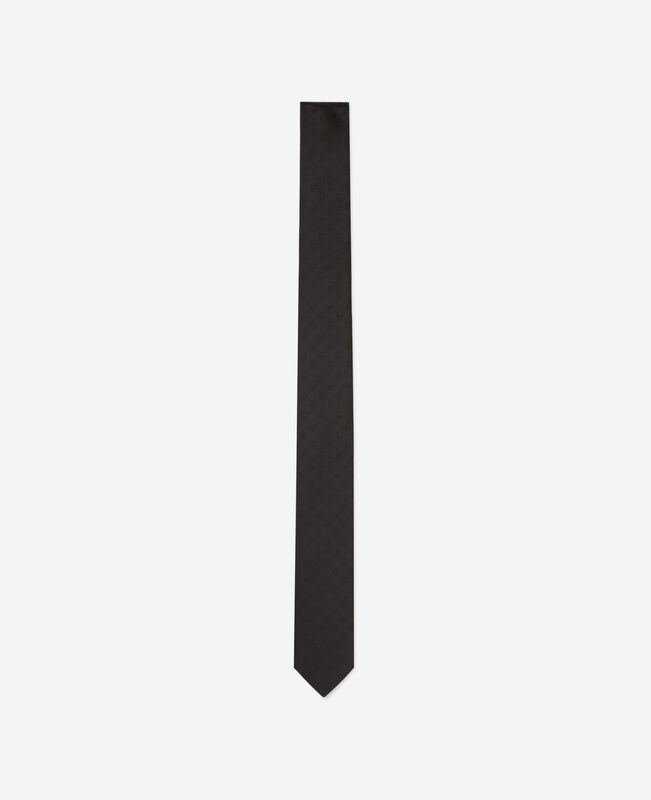 The Kooples HOMME BLACK cravate en soie noire