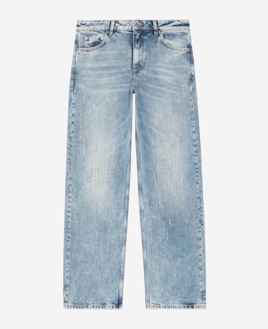 The Kooples WOMEN BABY BLUE light blue wide jeans