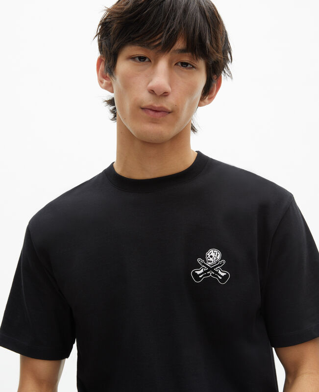 The Kooples HOMME BLACK t-shirt avec flocage noir