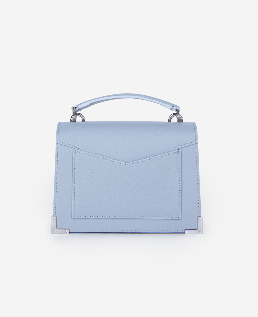 The Kooples FEMME BLUE sac emily small en cuir grainé bleu