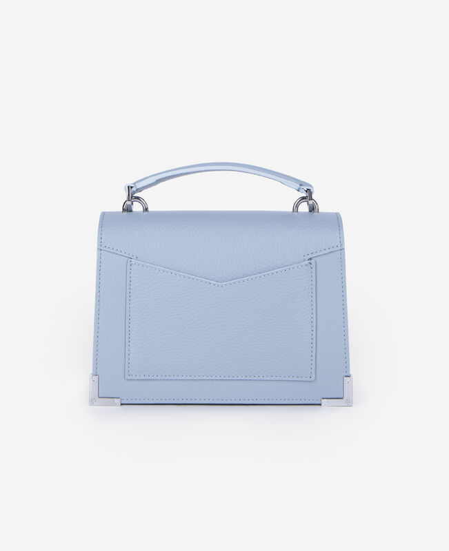 The Kooples FEMME BLUE sac emily small en cuir grainé bleu