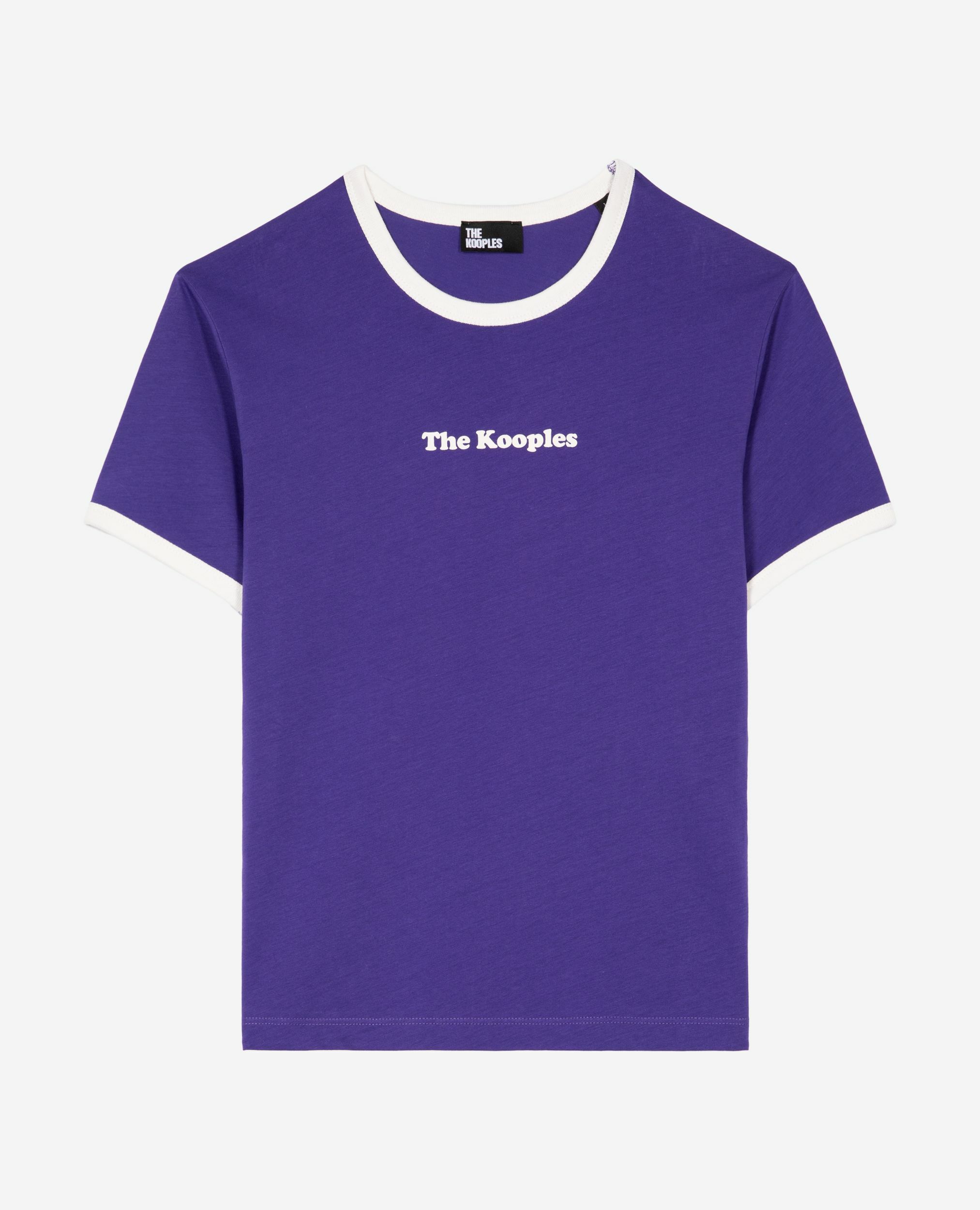 T-shirt avec sérigraphie violet, ELECTRIC BLUE, hi-res image number null