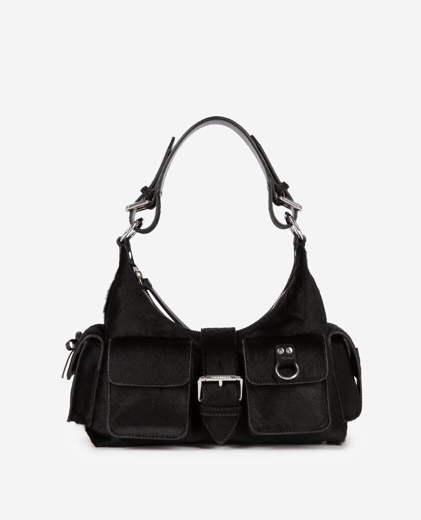 The Kooples FEMME BLACK sac amelia en effet poulain noir