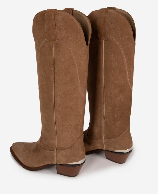 The Kooples FEMME BROWN bottes western marron