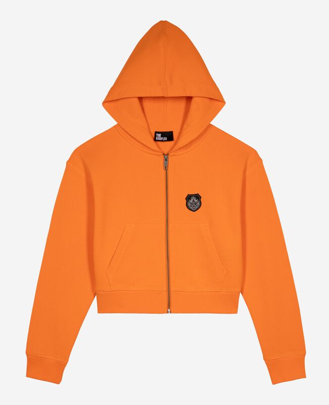 The Kooples FEMME ORANGE sweatshirt à capuche orange
