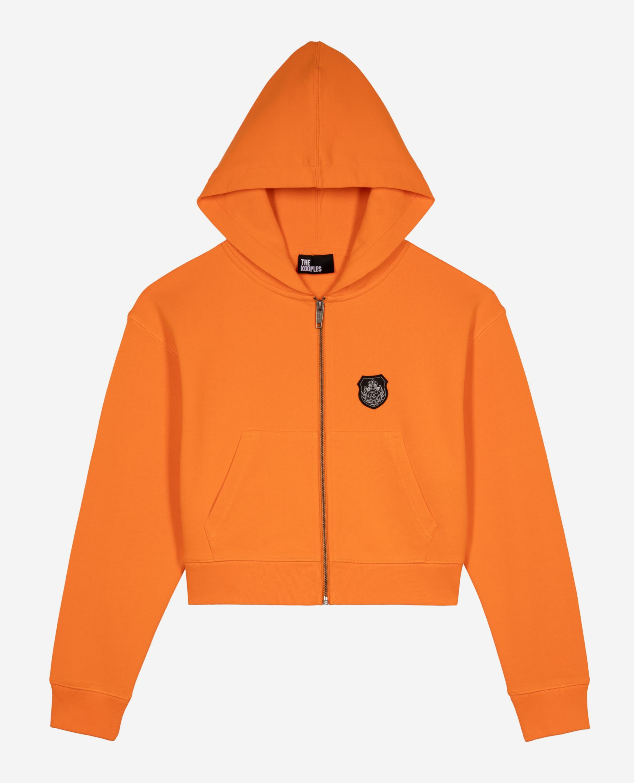 Sweatshirt à capuche orange, ORANGE, hi-res image number null