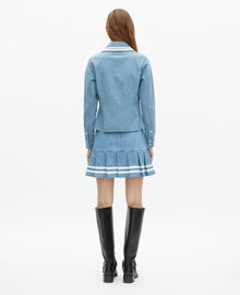 The Kooples FEMME BABY BLUE chemise col claudine en denim