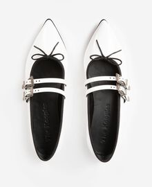 The Kooples FEMME WHITE ballerines plates en cuir blanc