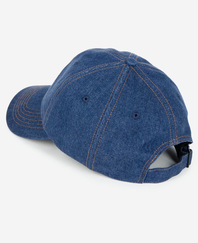 The Kooples MIXTE BLUE DENIM casquette denim logo brodé marine