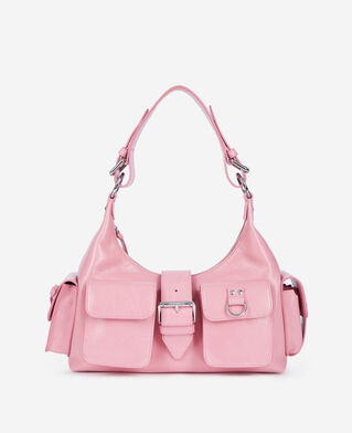 The Kooples DAMEN BABY PINK amelia-tasche aus rosafarbenem leder