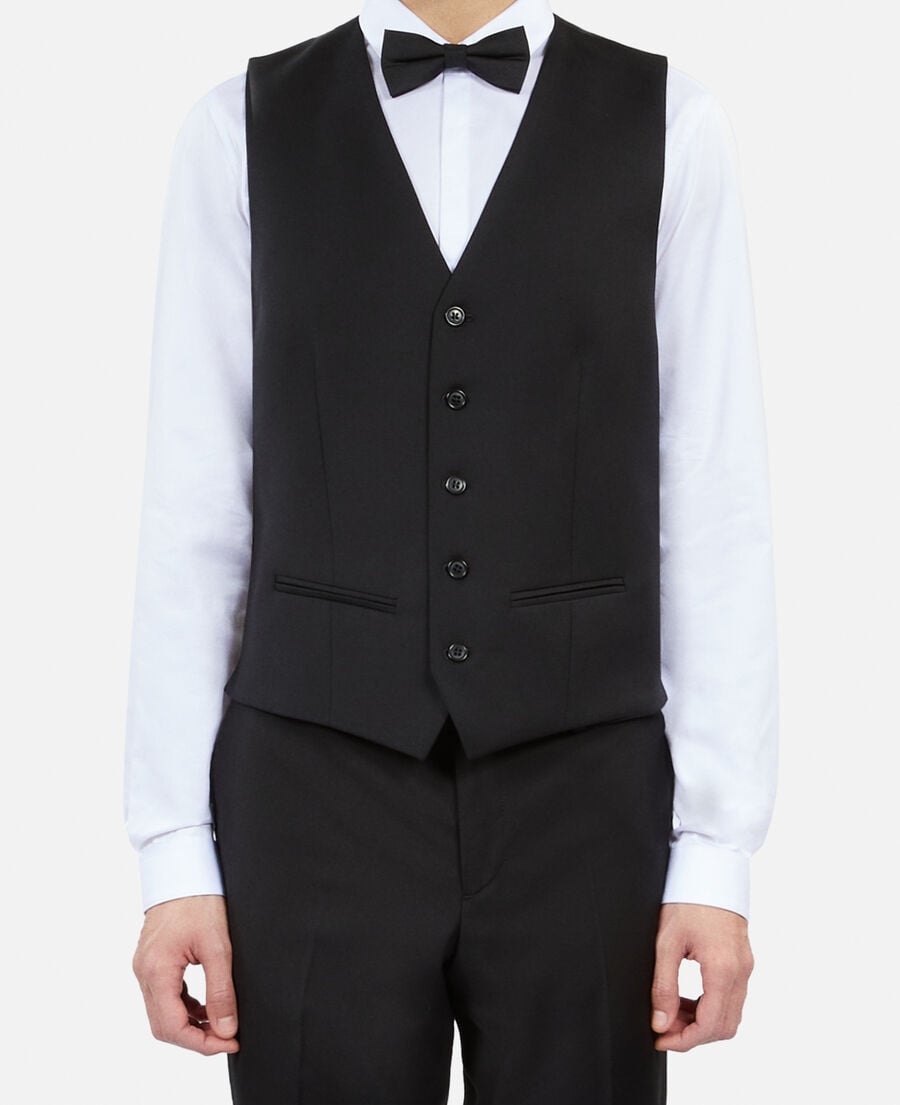 The Kooples HOMME BLACK nœud papillon en soie noir