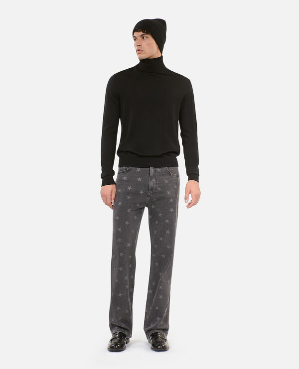 The Kooples HOMME BLACK pull en laine noire