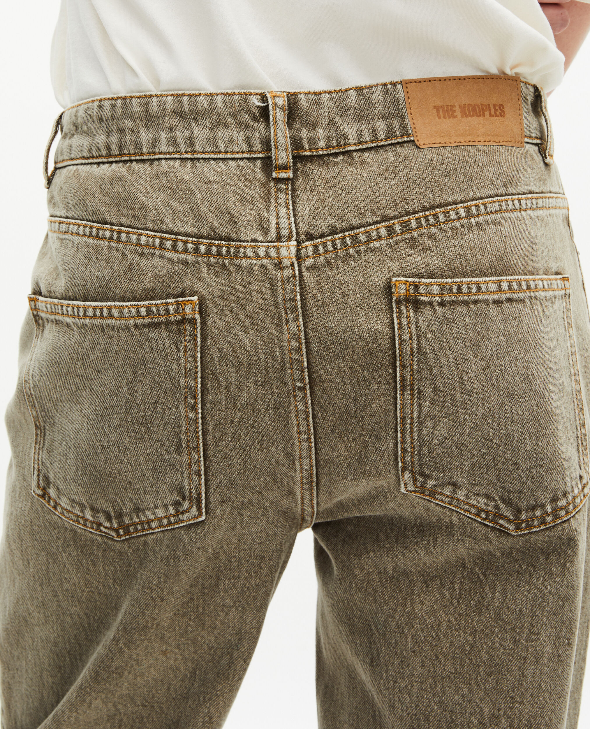 Jean droit olive, OLIVE, hi-res image number null