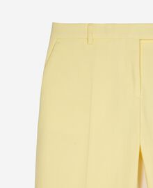 The Kooples FEMME YELLOW pantalon costume en coton bleu