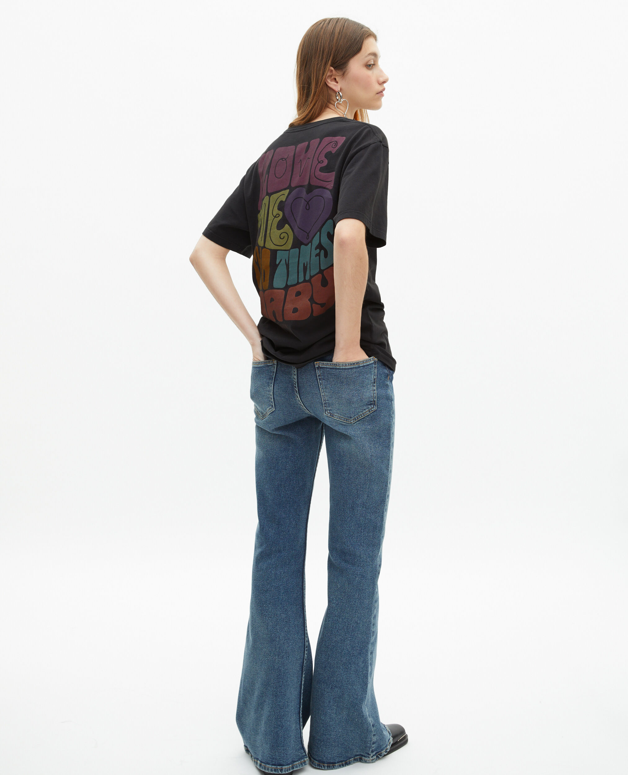 T-shirt mixte The Doors X The Kooples noir délavé, BLACK WASHED, hi-res image number null