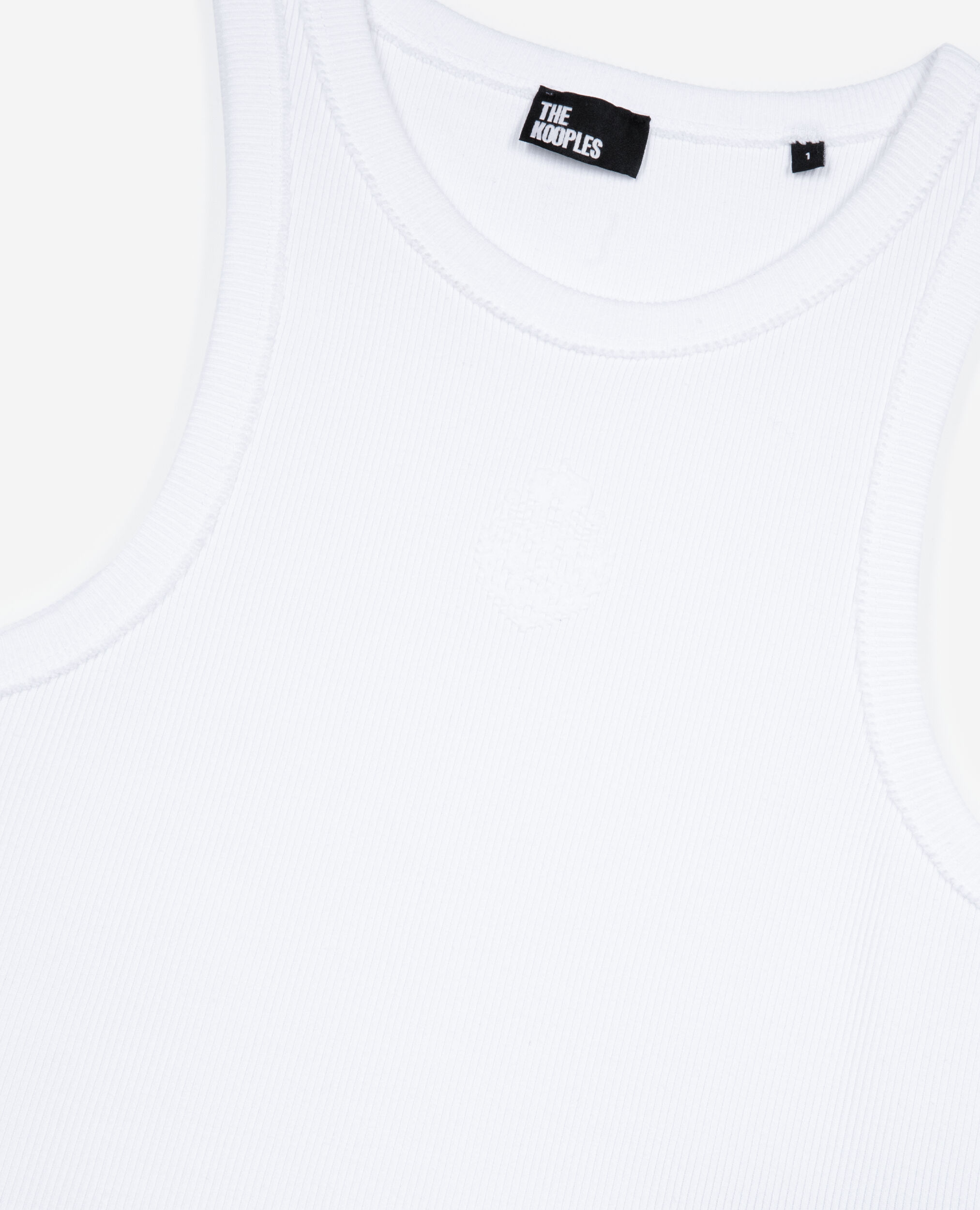 Débardeur avec blason blanc, WHITE, hi-res image number null