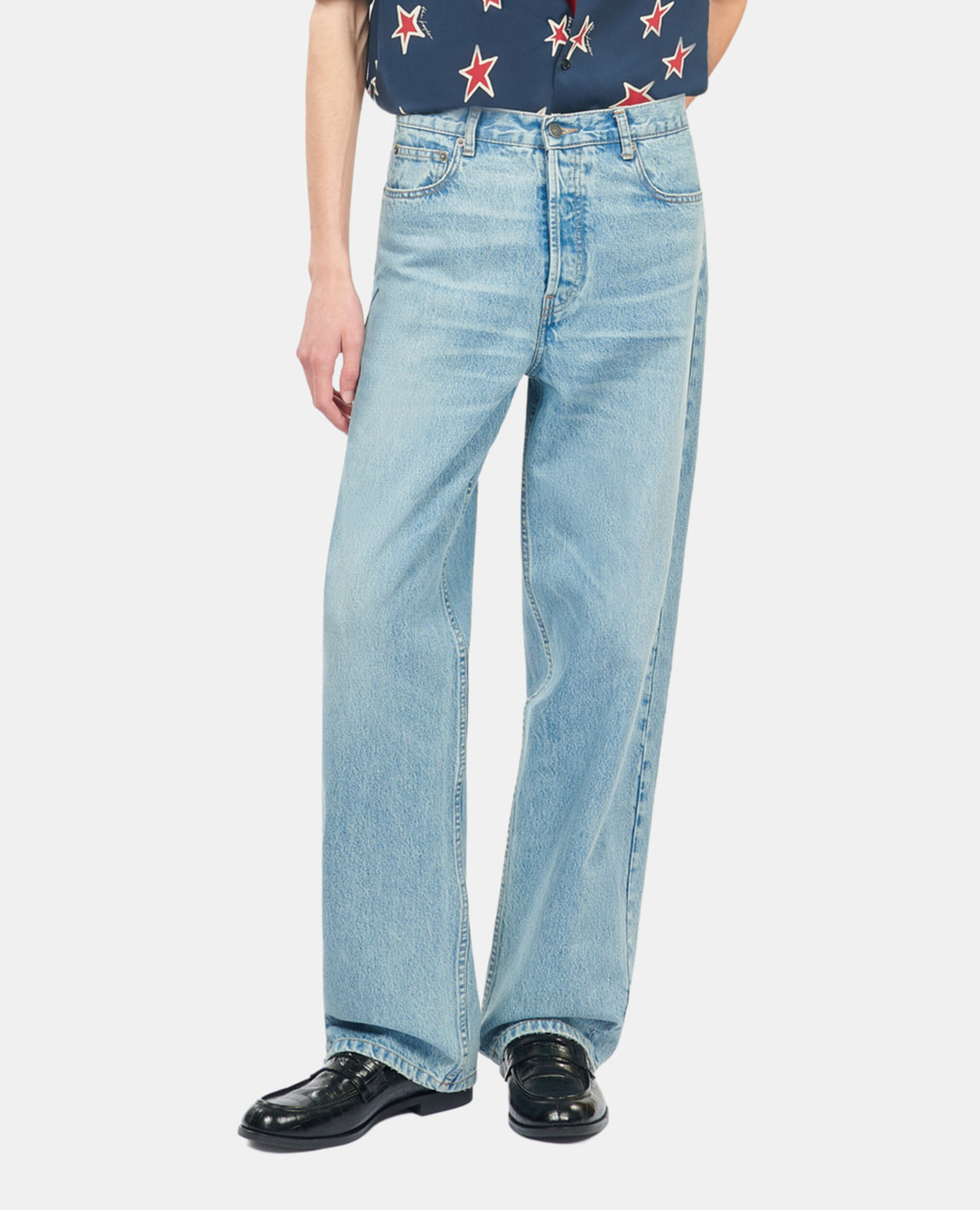 Jean droit bleu, BLUE/GREEN, hi-res image number null