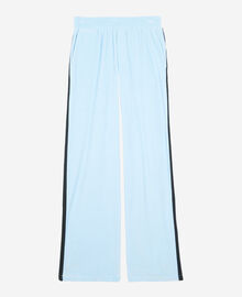 The Kooples FEMME BABY BLUE bas de jogging en velours bleu clair