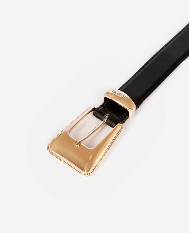 The Kooples FEMME BLACK ceinture en cuir noire