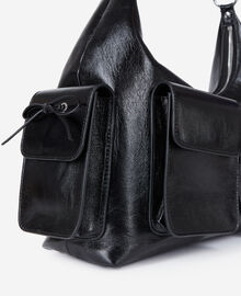 The Kooples FEMME BLACK sac amelia xl en cuir noir