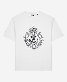 The Kooples HOMME WHITE t-shirt avec sérigraphie blason blanc
