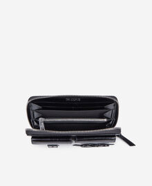 The Kooples FEMME BLACK portefeuille amelia en cuir noir