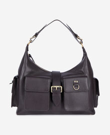 The Kooples FEMME BROWN sac amelia xl en cuir marron