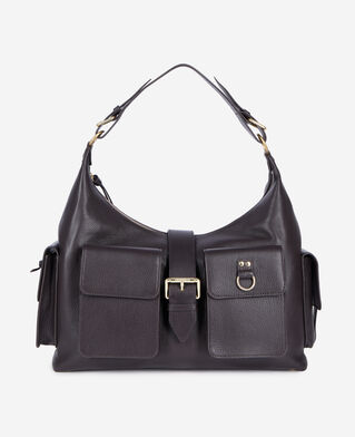 The Kooples FEMME BROWN sac amelia xl en cuir marron