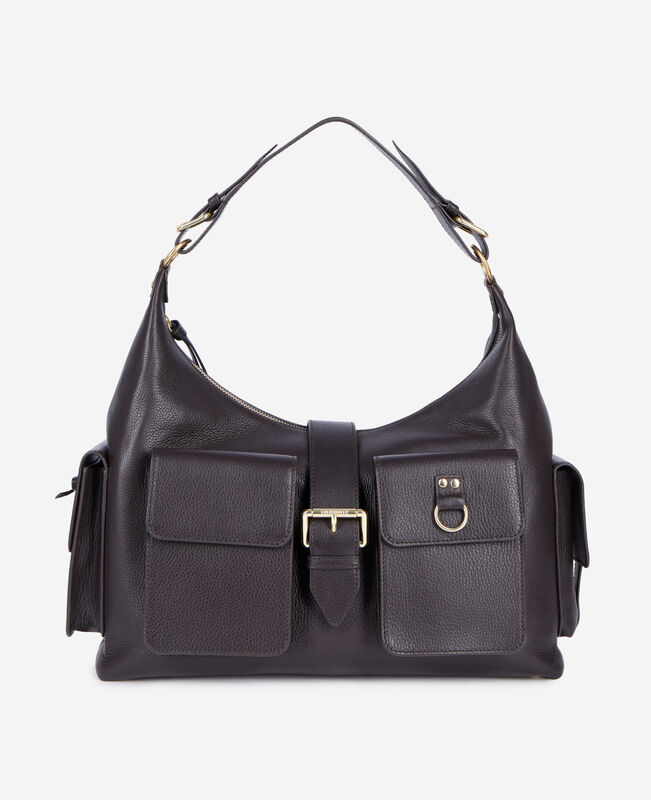 The Kooples FEMME BROWN sac amelia xl en cuir marron