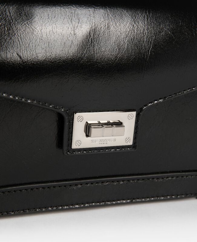 The Kooples FEMME BLACK sac emily small en cuir noir