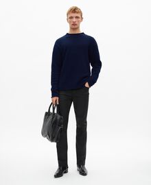 The Kooples HOMME DARK NAVY pull en laine marine