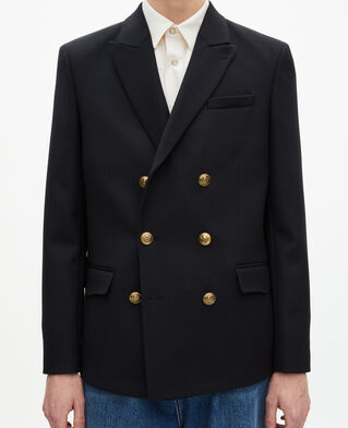 The Kooples MEN DARK NAVY navy blue wool jacket