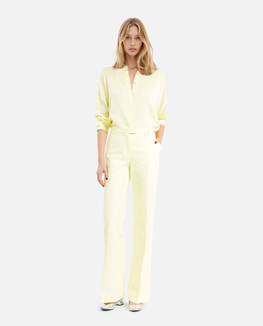 The Kooples MUJER LIGHT YELLOW camisa amplia seda amarilla
