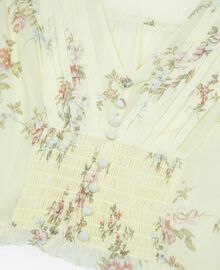 The Kooples FEMME YELLOW top imprimé fleuri jaune