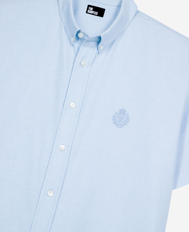 The Kooples HOMME SKY chemise manches courtes avec blason bleue