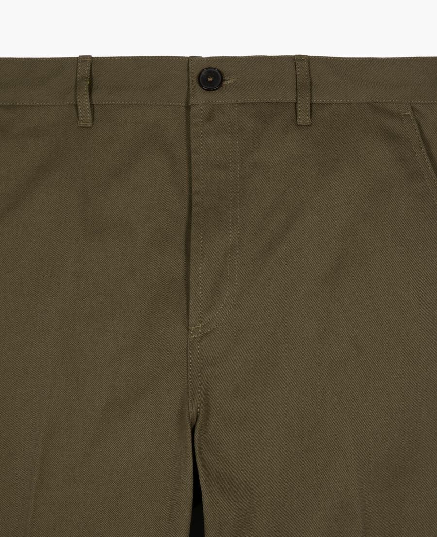 The Kooples HOMME KAKI pantalon droit kaki