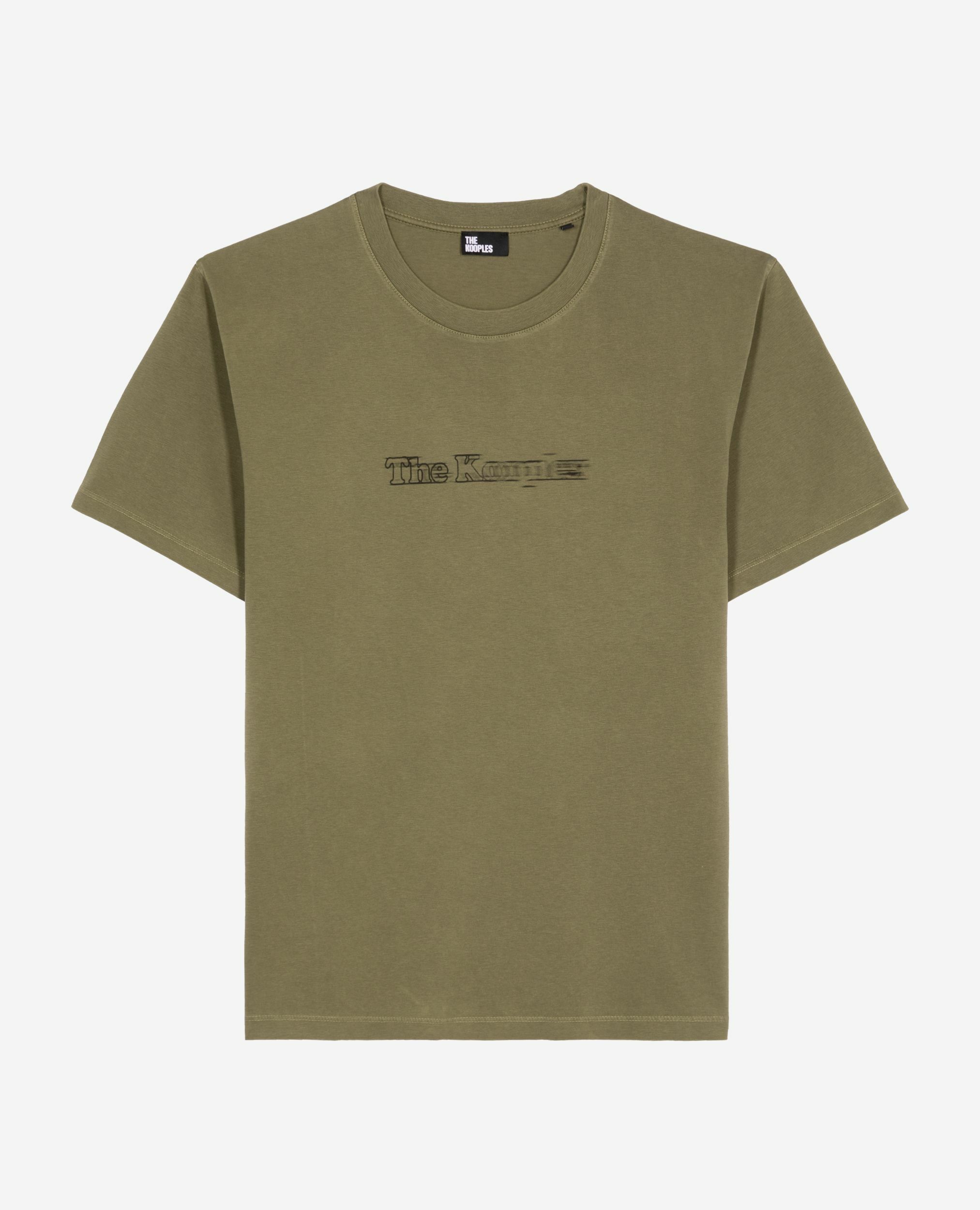 T-shirt avec logo effet vintage kaki, KAKI, hi-res image number null