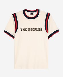 The Kooples HOMME ECRU t-shirt avec logo écru