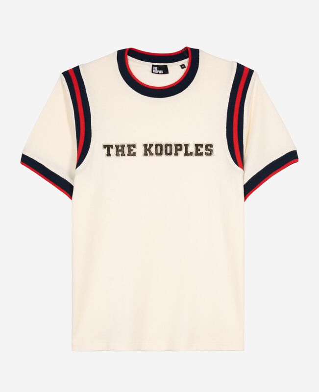The Kooples HOMME ECRU t-shirt avec logo écru
